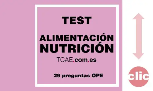 test tcae nutricion