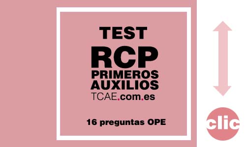 test tcae rcp primeros auxilios