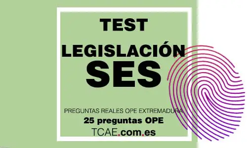 Test SES Extremadura Legislación OPE Oposiciones leyes 1