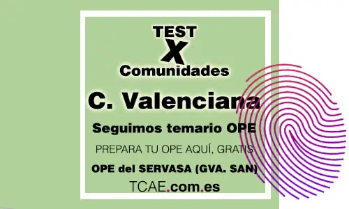 Plantilla Test por comunidades Comunidad Valenciana