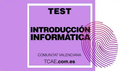 Test TCAE Auxiliar de Enfermería Introducción a la Informática OPE Oposiciones Comunitat Valenciana