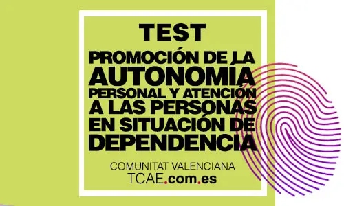 personas en situación de dependencia. TCAE Comunidad Valenciana