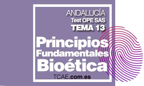 Test TCAE Auxiliar de Enfermería Tema 13 Principios Fundamentales de la Bioética-Normas Legales del Ámbito Profesional-El Secreto Profesional - OPE Oposiciones SAS