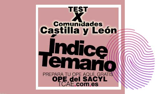 Temario TCAE OPE SACYL Técnico en cuidados auxiliar de enfermería oposición Castilla y León 2023