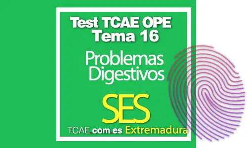 Test-TCAE-OPE-Auxiliar-de-Enfermería-Comunidad-Extremadura-SES-Problemas-Digestivos-Tema-16