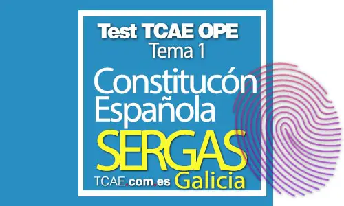 Test-TCAE-OPE-Auxiliar-de-Enfermería-SERGAS-Comunidad-Galicia-Constitución-Española-Tema-1