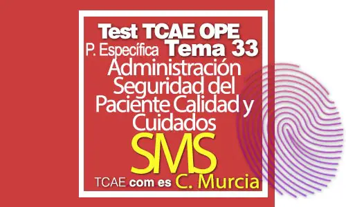 Test-TCAE-OPE-Auxiliar-de-Enfermería-Comunidad-Comunidad-de-Murcia-Parte-Específica-SMS-Administración-seguridad-del-paciente-y-calidad-de-cuidados-Tema-33