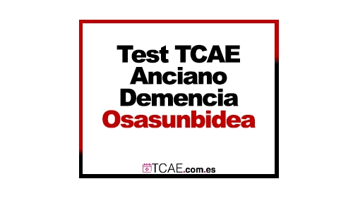 Test TCAE Navarra Osasunbidea Paciente anciano demencia